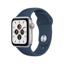 Apple Watch (Series SE) September 2020 - Wifi Only - 40 - Aluminium Silver - Sport band Blue
