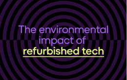 The environmental impact of refurbished tech simple banner