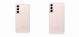 Galaxy S22 models in rose gold