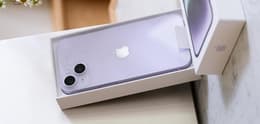 iphone 14 in purple with box