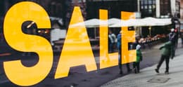 Black Friday sale sign