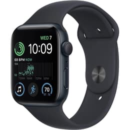 Apple Watch (Series SE) September 2022 - Wifi Only - 44 mm - Aluminium Black - Sport band Black