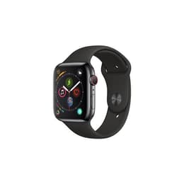 Apple Watch (Series 4) 2019 - Cellular - 40 mm - Stainless steel Space Black - Sport Black