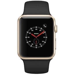 Apple Watch (Series 2) December 2016 - Wifi Only - 38 mm - Aluminium Gold - Sport Band Black