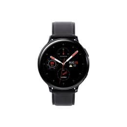 Retirado pico semilla Samsung Galaxy Watch Active 2 44 mm - Stainless Steel Black - Leather Black  Strap | Back Market