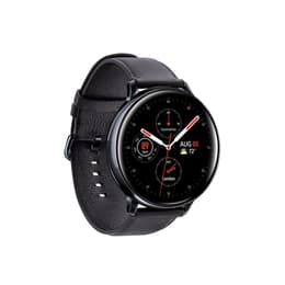 Samsung Galaxy Watch Active 2 44 mm - Stainless Steel Black - Leather Black Strap