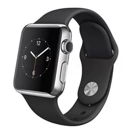Apple Watch (Series 2) - Wifi Only - 42 mm - Stainless steel Stainless Steel - Sport Band Black