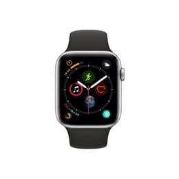 Apple Watch (Series 4) April 2015 - Cellular - 42 mm - Aluminium Silver - Sport Band Black