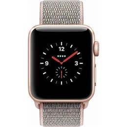 Apple Watch (Series 3) - Cellular - 38 mm - Aluminium Gold - Sport Band Pink