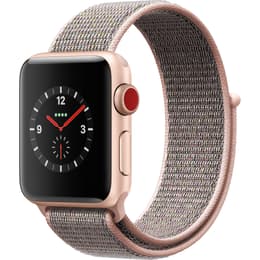 Apple Watch (Series 3) - Cellular - 38 mm - Aluminium Gold - Sport Band Pink