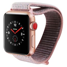 Apple Watch (Series 3) - Cellular - 38 mm - Aluminium Gold - Sport Band Pink