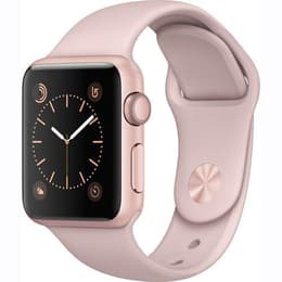 Apple Watch (Series 1) - Wifi Only - 38 mm - Aluminium Rose Gold - Sport Band Pink