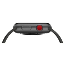 Apple Watch (Series 3) September 2017 - Cellular - 38 mm - Aluminium Space Gray - Sport Band Gray