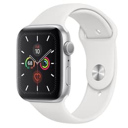 Apple Watch (Series 4) April 2015 - Cellular - 42 mm - Aluminium Silver - Sport Band White