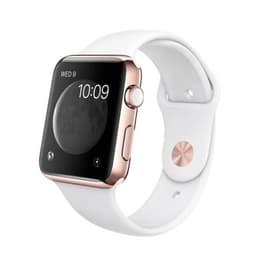 Apple Watch (Series 3) - Cellular - 38 mm - Aluminium Rose Gold - Sport Band WHITE