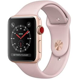 Apple Watch (Series 3) - Cellular - 42 mm - Aluminium Gold - Sport Band Pink