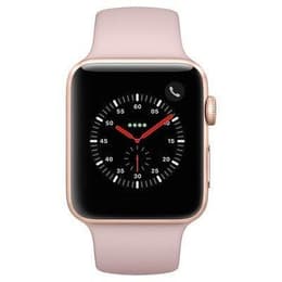 Apple Watch (Series 3) - Cellular - 42 mm - Aluminium Gold - Sport Band Pink