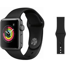 Apple Watch (Series 2) September 2016 - Wifi Only - 38 mm - Aluminium Space Gray - Sport Band Black
