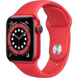 Apple Watch (Series 6) December 2020 - Wifi Only - 40 mm - Aluminium Red - Sport band Black