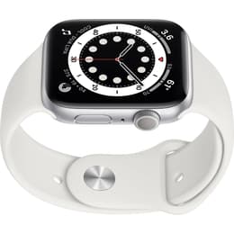 Apple Watch (Series 3) September 2017 - Cellular - 42 mm - Aluminium Silver - Sport Band White