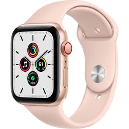 Apple Watch (Series SE) September 2020 - Cellular - 44 mm - Aluminium Gold - Sport band Pink Sand