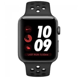 Apple Watch (Series 3) September 2017 - Cellular - 42 mm - Aluminium Space Gray - Nike Sport band Gray