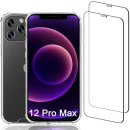 iPhone 12 Pro Max case and 2 protective screens - Recycled plastic - Transparent