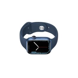 Apple Watch (Series 7) October 2021 - Wifi Only - 45 mm - Aluminium Blue - Sport band Blue