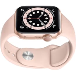 Apple Watch (Series 6) September 2020 - Wifi Only - 40 mm - Aluminium Gold - Sport band Pink sand