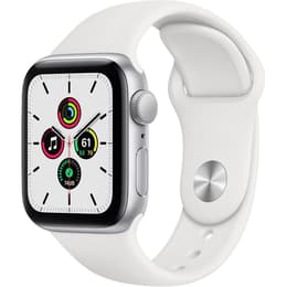 Apple Watch (Series SE) September 2020 - Wifi Only - 40 mm - Aluminium Silver - Sport band White