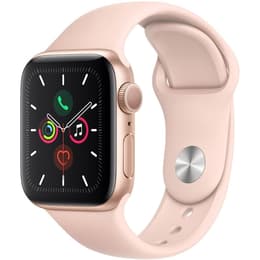 Apple Watch (Series 5) September 2019 - Wifi Only - 40 mm - Aluminium Gold - Sport band Pink sand