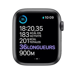 Apple Watch (Series 3) September 2017 - Cellular - 42 mm - Aluminium Space Gray - Sport band Black