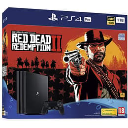 PlayStation 4 Pro 1000GB - Black + Red Dead Redemption 2