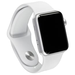Apple Watch (Series 3) September 2017 - Wifi Only - 38 mm - Aluminium Silver - Sport band White