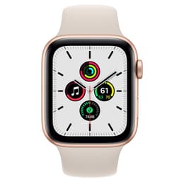 Apple Watch (Series SE) September 2020 - Cellular - 40 mm - Aluminium Gold - Sport band Starlight
