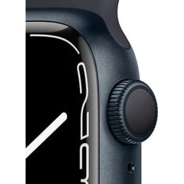 Apple Watch (Series 7) October 2021 - Wifi Only - 41 mm - Aluminium Black - Sport band Black