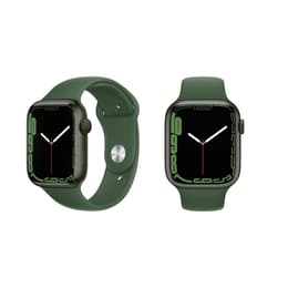 Apple Watch (Series 7) October 2021 - Cellular - 45 mm - Aluminium Green - Sport loop Green