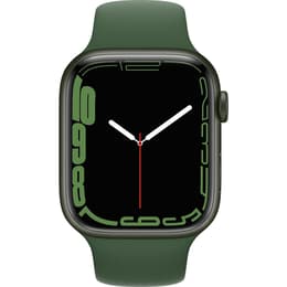 Apple Watch (Series 7) October 2021 - Cellular - 45 mm - Aluminium Green - Sport loop Green