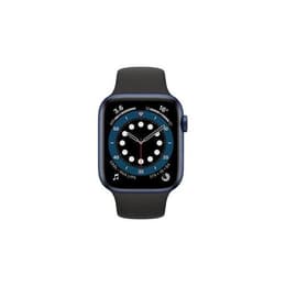 Apple Watch (Series 6) September 2020 - Wifi Only - 44 mm - Aluminium Blue - Sport band Black