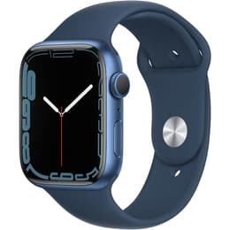 Apple Watch (Series 7) October 2021 - Cellular - 41 mm - Aluminium Blue - Sport band Abyss Blue