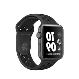 Apple Watch (Series 3) October 2022 - Wifi Only - 42 mm - Aluminium Gray - Nike Sport band Black