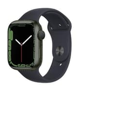 Apple Watch (Series 7) October 2021 - Wifi Only - 41 mm - Aluminium Green - Sport band Black