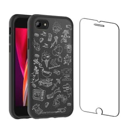 Back Market Case iPhone SE (2020/2022) and protective screen - Recycled plastic - Black & White