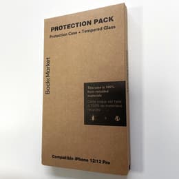 Back Market Case iPhone 12/12 Pro and protective screen - Recycled plastic - Black