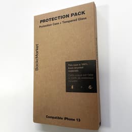 Back Market Case iPhone 13 and protective screen - Recycled plastic - Black & White