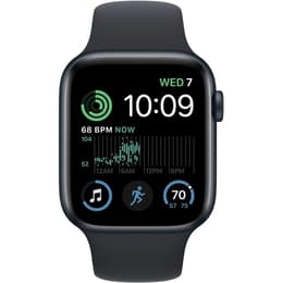Apple Watch (Series SE) September 2022 - Cellular - 44 mm - Aluminium Black - Sport band Black