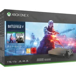 Xbox One X 1000GB - Black - Limited edition Battlefield V + Battlefield V