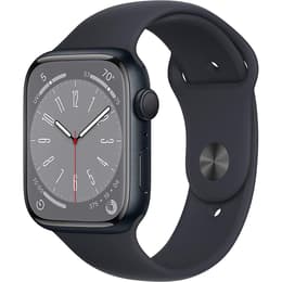 Apple Watch (Series 8) Septiembre 2022 - Wifi Only - 45 mm - Aluminium Midnight - Sport band Black
