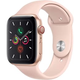 Apple Watch (Series 5) September 2020 - Cellular - 44 mm - Aluminium Gold - Sport band Pink