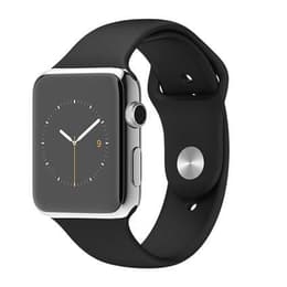 Apple Watch (Series 3) September 2017 - Wifi Only - 38 mm - Aluminium Silver - Sport Band Black